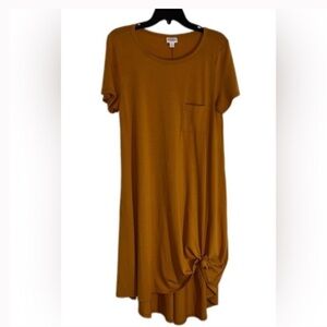 LuLaRoe Mustard T-Shirt Dress
